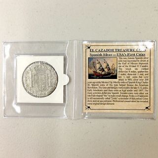 Newly listed 8 Reale Piece of Eight El Cazador Shipwreck in COA ALBUM 