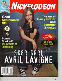 AVRIL LAVIGNE Nickelodeon Magazine 2/03 SK8R GRRL