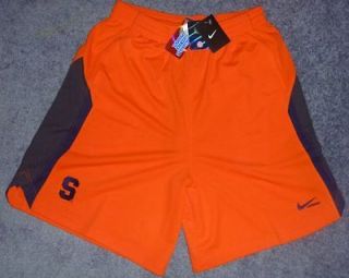 AUTHENTIC Nike Dry Fit SYRACUSE ORANGE Lacrosse SHORTS L/Lrg jersey 