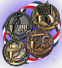 50mm Sports Medals (various) & Ribbons   FREE Engraving