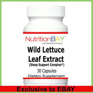   Wild Lettuce Leaf Extract, Theanine Valerian Hops, Sleep Complex, 30C
