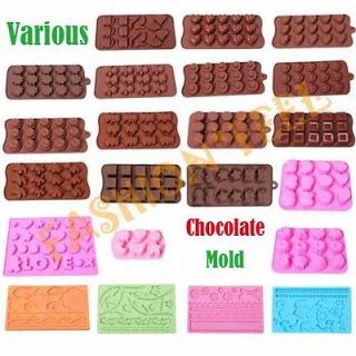   Chocolate Mold Cake Muffin Jello Ice Silicone Mould Baking Tools Xmas