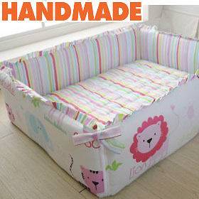 HAND MADE baby crib bedding bumper Nursery baby bed