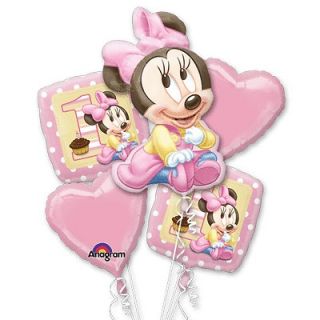   MOUSE 1st BIRTHDAY PARTY BALLOONS BOUQUET SUPPLIES DECORATIONS BABY