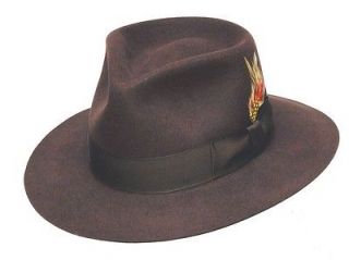   Wool Felt Indiana Jones Western Cowboy Fedora Hats * Made In USA