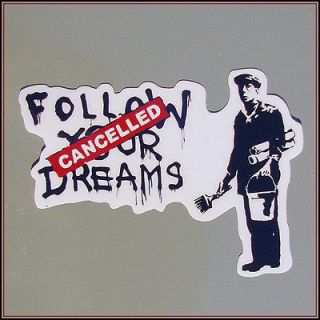 Banksy Decal Sticker vinyl graffiti street art Obey Shepard Fairey 