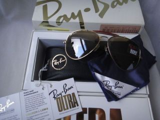 VINTAGE RAY BAN ULTRA POLARIZED RB50 IN BOX USA B&L 62MM SUNGLASSES