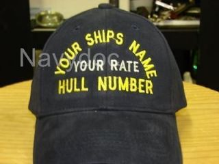 USS BARBOUR COUNTY JOB RATE INSIGNIA EMB CAP HAT