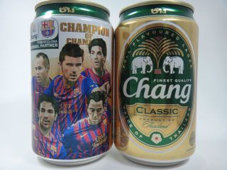 Chang Beer Can Promo Print Barcelona FC