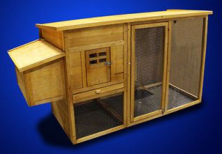 Wood XL All in One Chicken Coop Rabbit Hutch Nest Box Hen House 