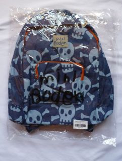 NWT Blue Skull MINI BODEN Rucksack Backpack Bag Back to school