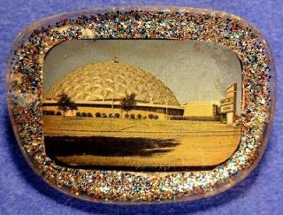 Oklahoma City Citizens Bank Geodesic Gold Dome Lapel Pin Badge Pinback 