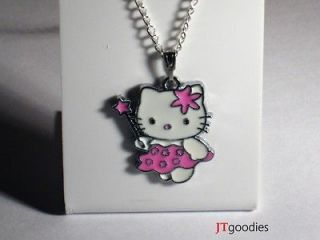 hellokitty necklace charm tinkerbell heart girl barbie kid gift pink 