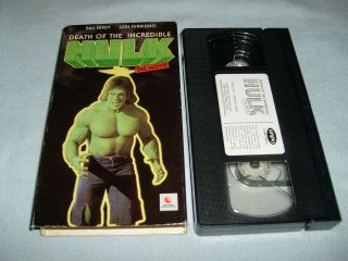 The Death of the Incredible Hulk (VHS, 1992)   BILL BIXBY
