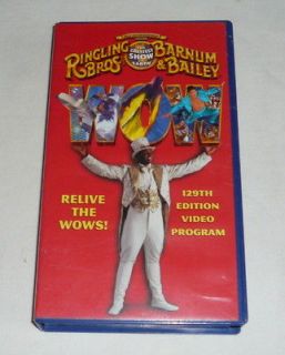 1999 RINGLING BROS BARNUM+BAILEY Circus Video Program VHS ~ 129th 