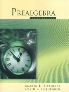 Prealgebra by Barbara L. Johnson, Marvin L. Bittinger and David J 