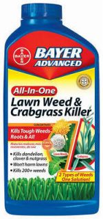 Bayer 32 OZ, Concentrate, All In 1 Lawn Weed & Crabgrass Killer 