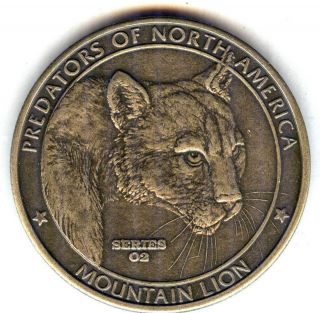 C3748 NORTH AMERICAN HUNTING CLUB BRONZE MEDAL, MOUNTAIN LION