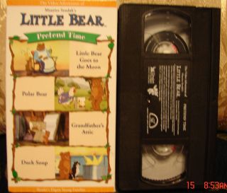   LITTLE BEAR PRETEND TIME Video VHS 4stories Polar Bear/Duck Soup+