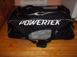 New Powertek 36 Hockey Equipment Bag with wheels BLK/SL