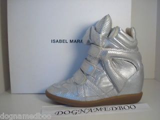 2012 ISABEL MARANT silver bekkett bazil trainer sneaker shoe 38 or 40 