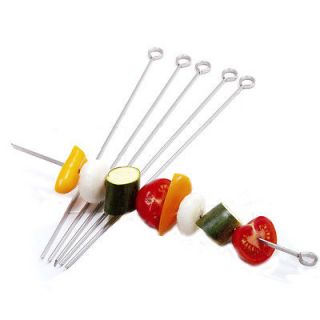 Norpro 12 S/S Skewers 6 Pc Bbq Grilling Camping Marshmallow Hot Dog 