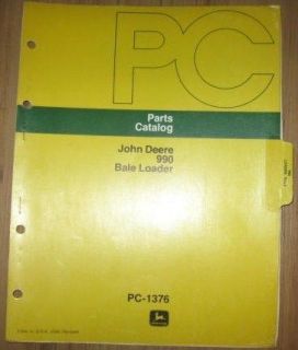 John Deere 990 Bale Loader Parts Catalog