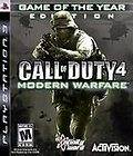 Call of Duty 4 Modern Warfare (Game of The Year Edition) (Sony 