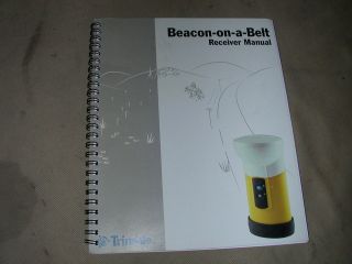 Trimble Beacon on a Be​lt Receiver Manual