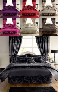   Damask Armask Duvet Cover Set Bedspread Cushions Double King SuperKing