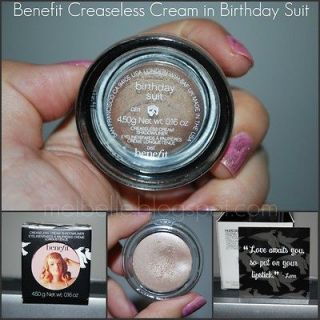 Benefit Creaseless Cream Eyeshadow/Line​r Birthday Suit Full 