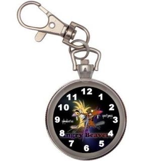 New The Angry Beavers Key Chain Keychain Silver Pocket Watch
