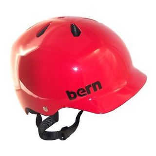 BERN WATTS Summer Helmet Gloss Red EPS EXTRA LARGE XL Skate Bike NEW