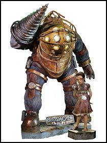 Bioshock Big Daddy and Little Sister Life Size Statues   Oxmox 