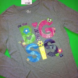 NEW* Im The BIG SIS Girls Sister Graphic Shirt 4 xs 5 6 S 10 12 L 