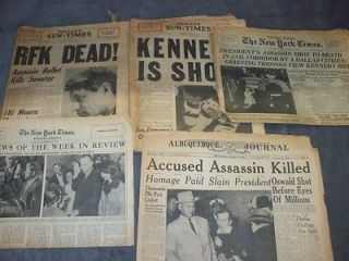 JFK John F Kennedy RFK Robert Lee Harvey Oswald Assassination Big 