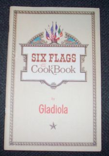 Rare 1966 Six Flags Over Texas Cookbook Great Condition