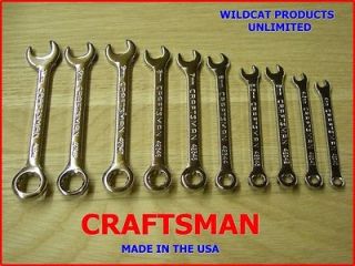 Newly listed CRAFTSMAN 10 PIECE METRIC IGNITION COMBINATION WRENCH SET 