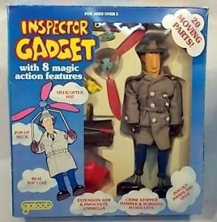 Inspector Gadget 12 Doll 8 Magic Action Features Galoob (Complete in 