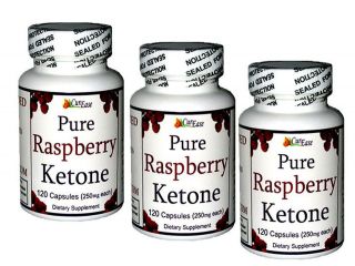   Raspberry Ketone Pills NO Fillers NO Binders * 3 BOTTLES 360 Capsules