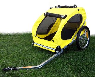   Heavy Duty Deluxe Pet Cat Dog Bike Bicycle Trailer Stroller Carrier