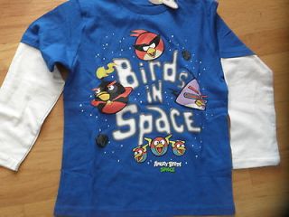 ANGRY BIRD BIRDS IN SPACE SHIRT SIZE S 6/6X