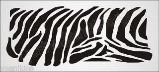 XL STENCIL Border Zebra Stripes Animal Safari Art Signs