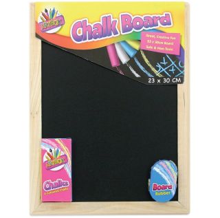   Black Board Blackboard Dry Wipe Drywipe Erase White Chalk Eraser Set