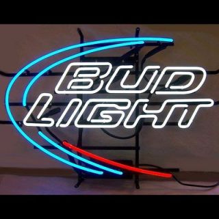 Budweiser Bud Light Beer Neon Sign Bar Busch Open