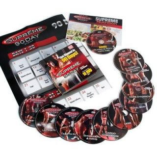 SUPREME 90 DAY 10 DVD SET   GET INSANE ABS WITH SUPREME 90 DAY BRAND 