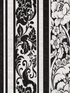 black and white stripe wallpaper in Rolls & Sheets
