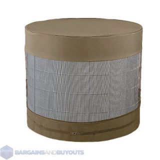 Moss Brown Round Outdoor Air Conditioner Cover 410827