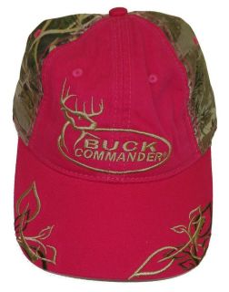   Commander ~ Laides Pink and Camo Gold Logod ~ Deer Hunting Hat Cap