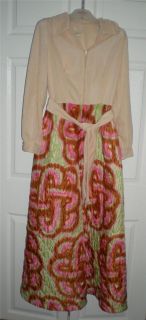   70s PsYcHeDeLiC NEON Palazzo Pants Tie Dyed JUMPSUIT S M Bell Bottom